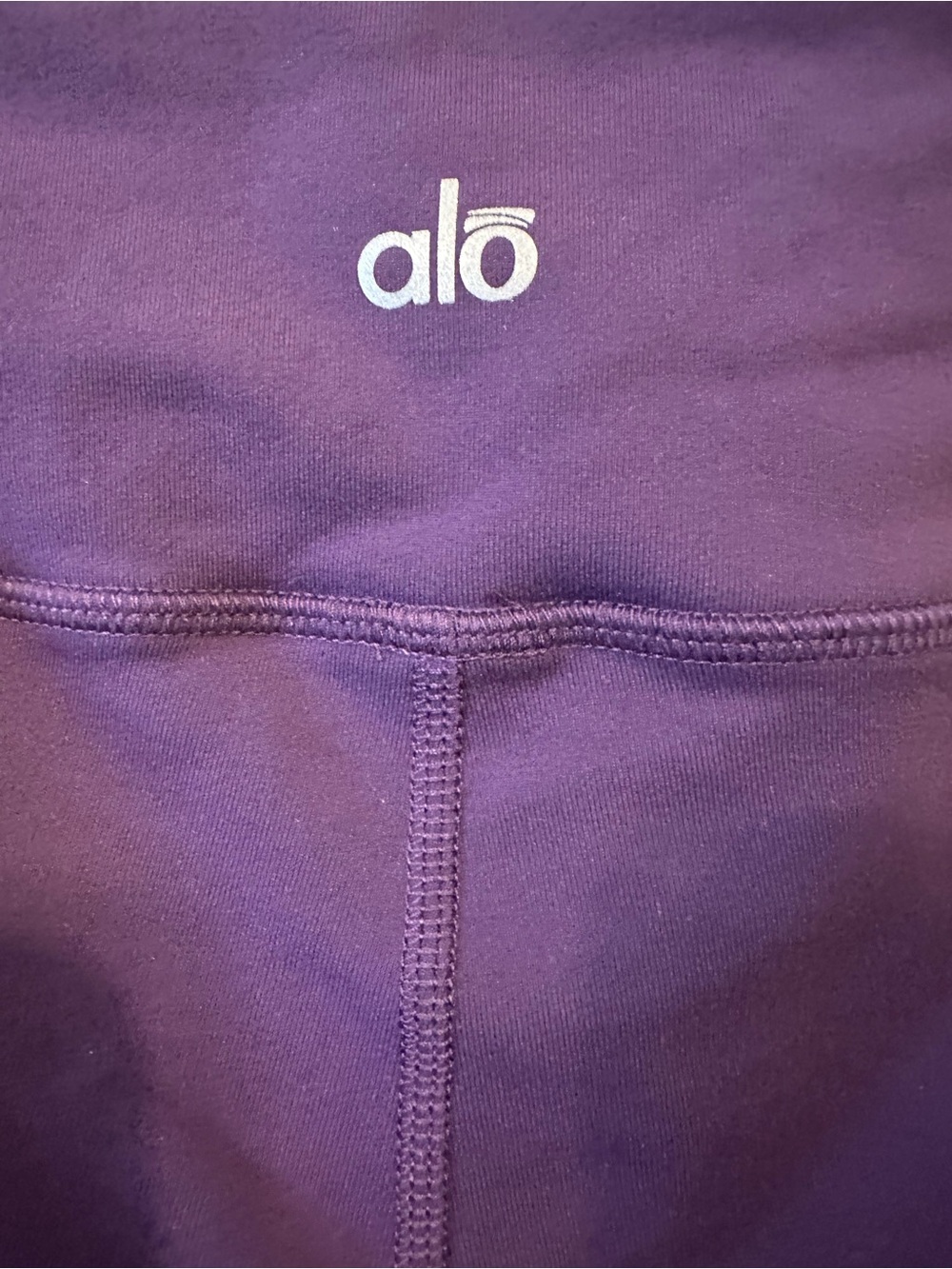 ALO Yoga Cropped Purple Performance Leggings